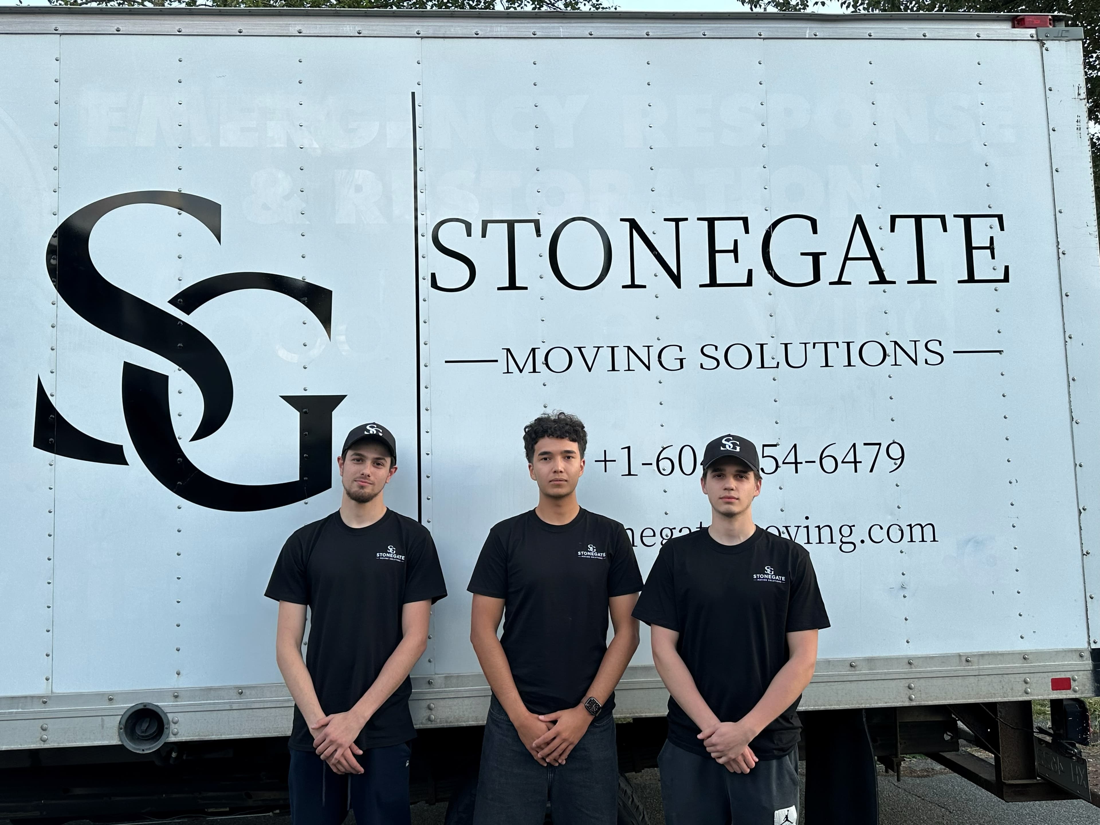 The Stonegate team in front of the truck