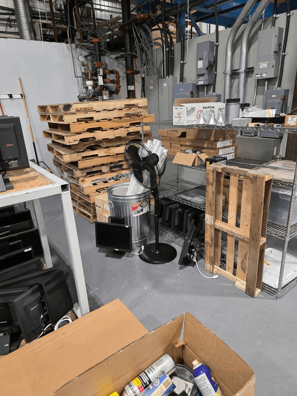 Before junk removal - Warehouse